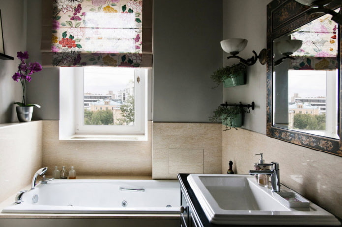 roman blind in the bathroom roman blind in the bathroom