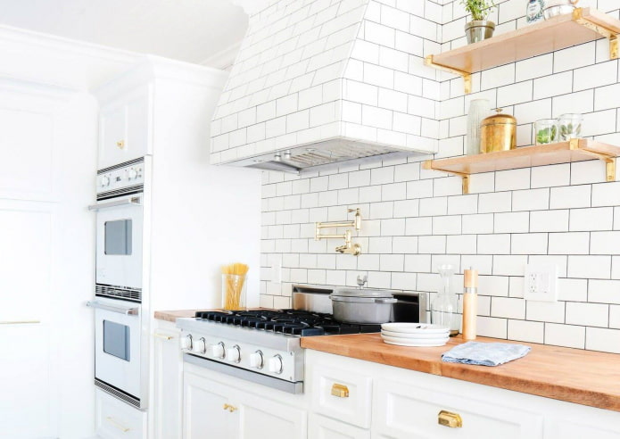 White hog throughout the kitchen White hog throughout the kitchen