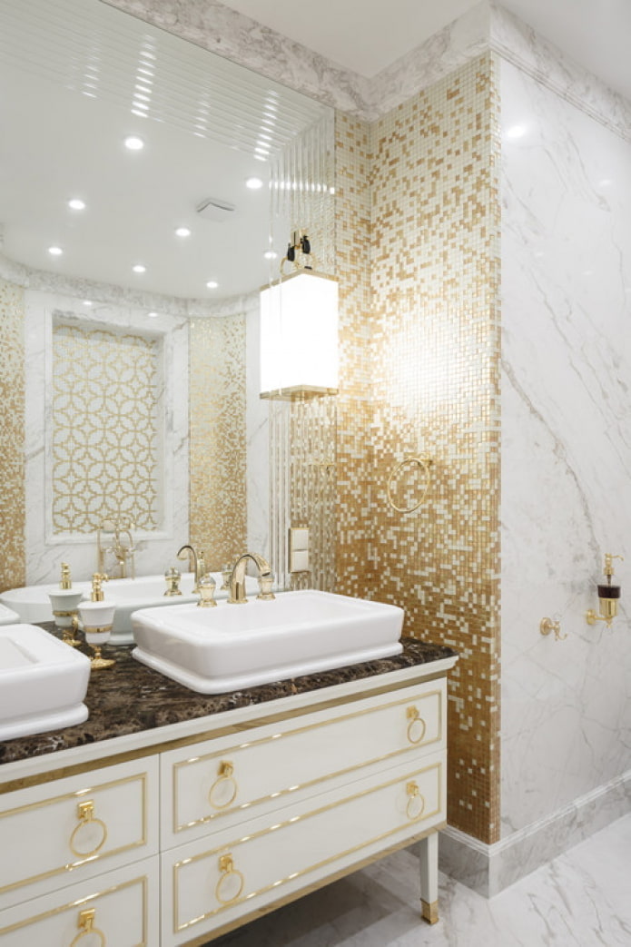 furniture with gold trim