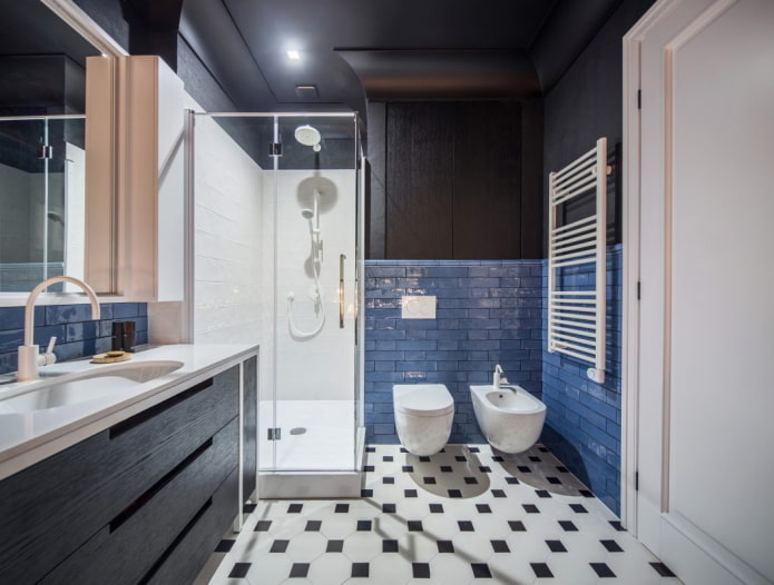 black bathroom furniture