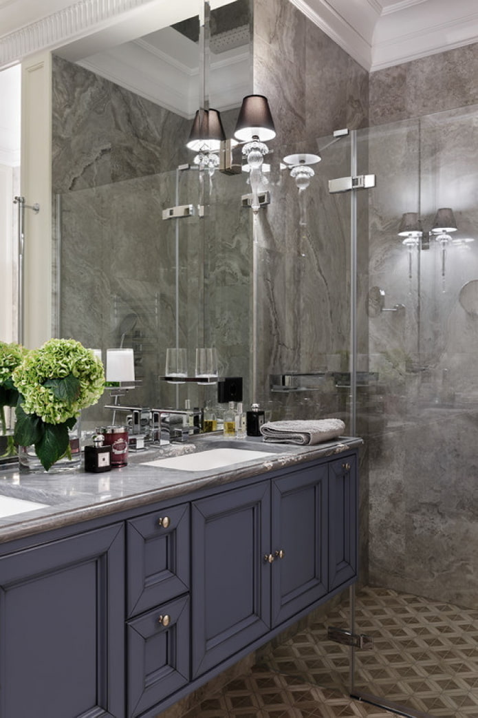 bathroom in classic style