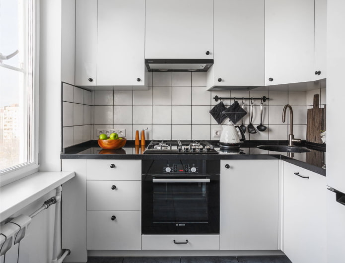 white kitchen with black handles white kitchen with black handles