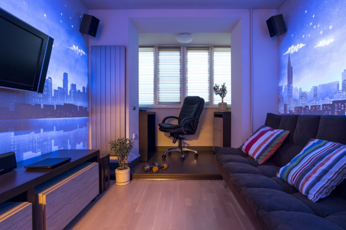 fluorescent paints in the interior