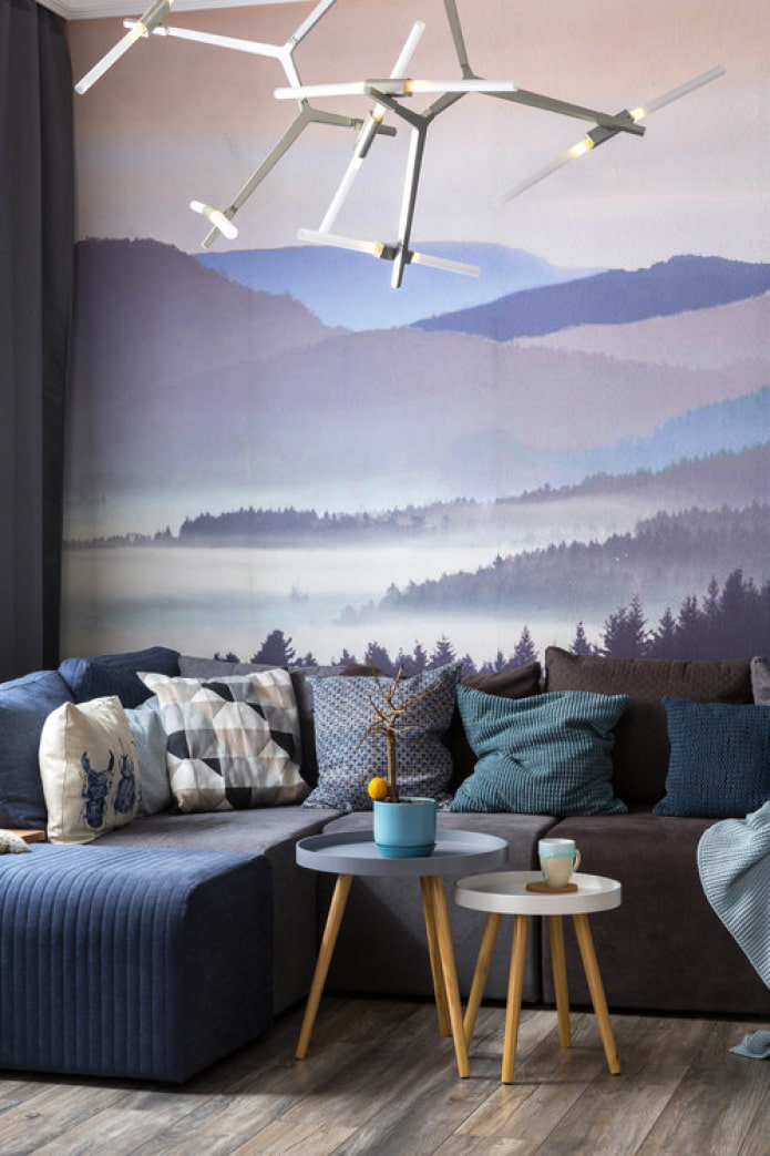 paint mountains on the wall