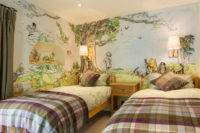 heroes of fairy tales in the nursery