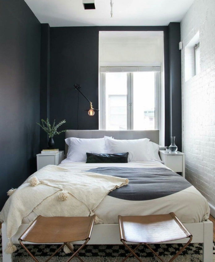 black color in the bedroom black color in the bedroom