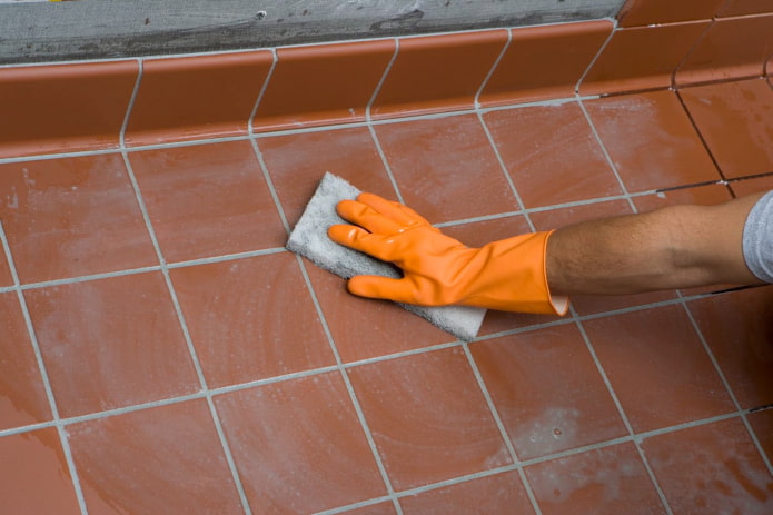 wash the tiles after repair wash the tiles after repair