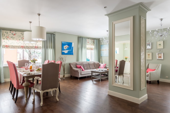 wide column in the living room wide column in the living room