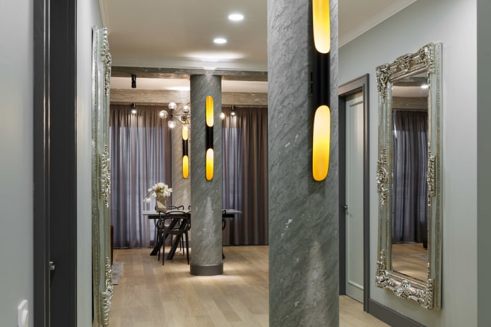 column finishing column finishing