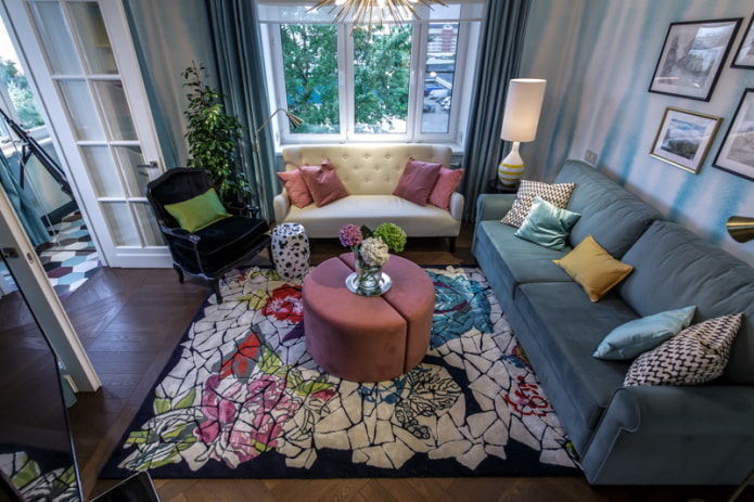 Carpet in the interior of the living room Carpet in the interior of the living room