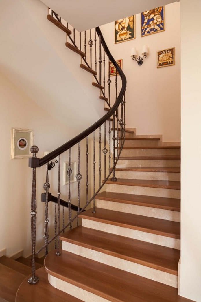 stairs made of wood and metal stairs made of wood and metal