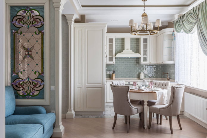 bright kitchen in a niche