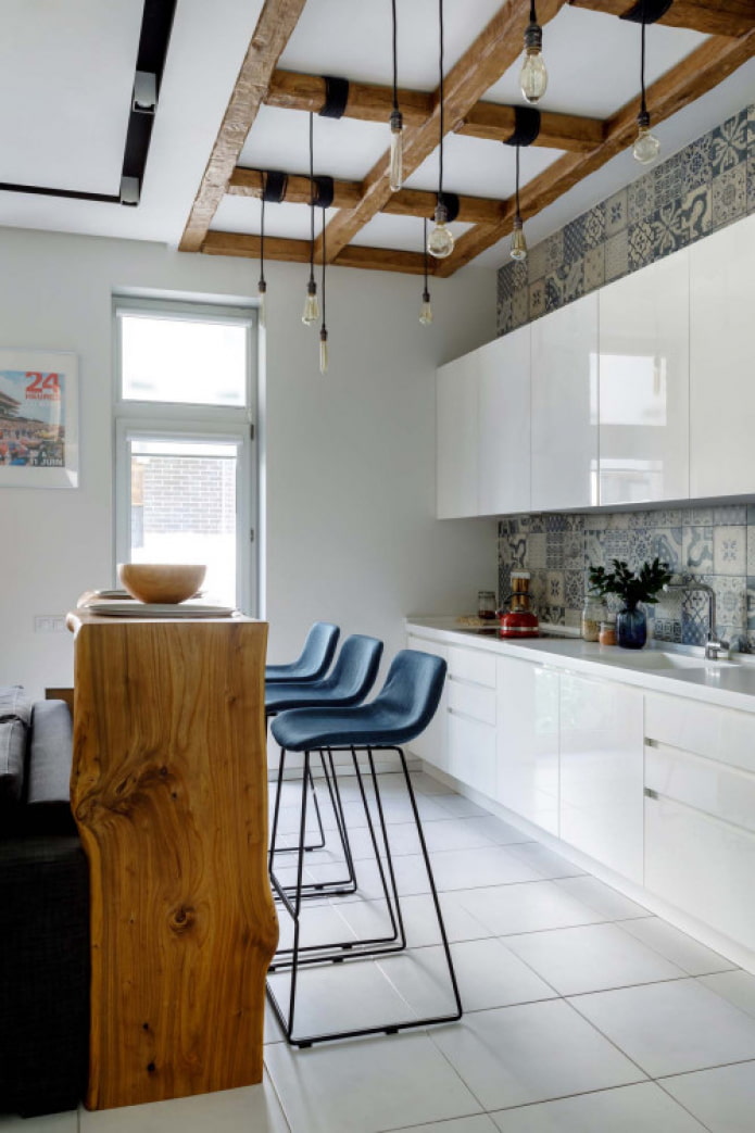 bar counter in the studio