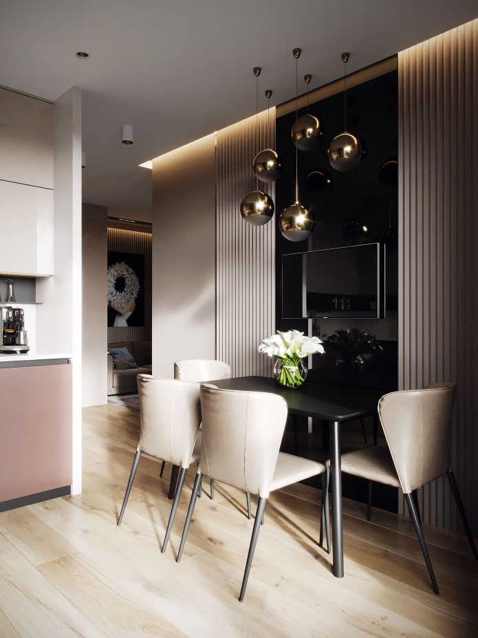 highlight the dining area