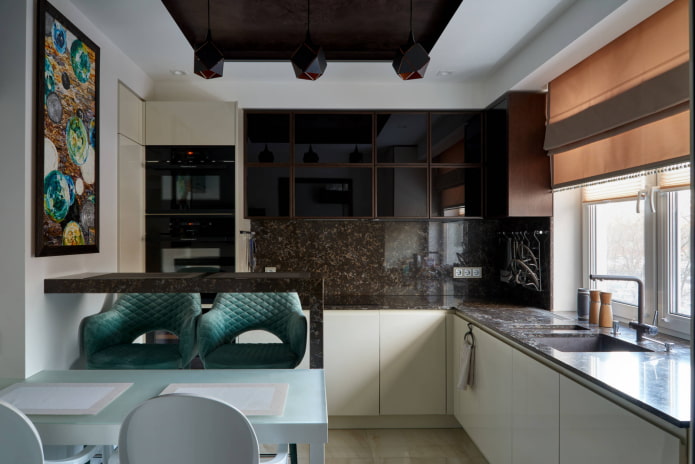 bar counter with table