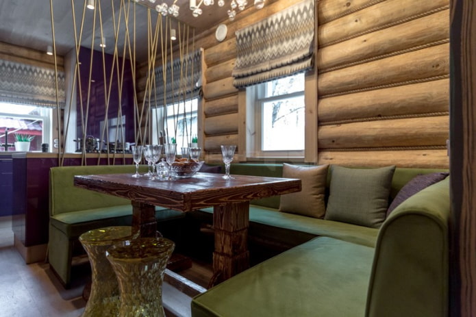 dining area in the country