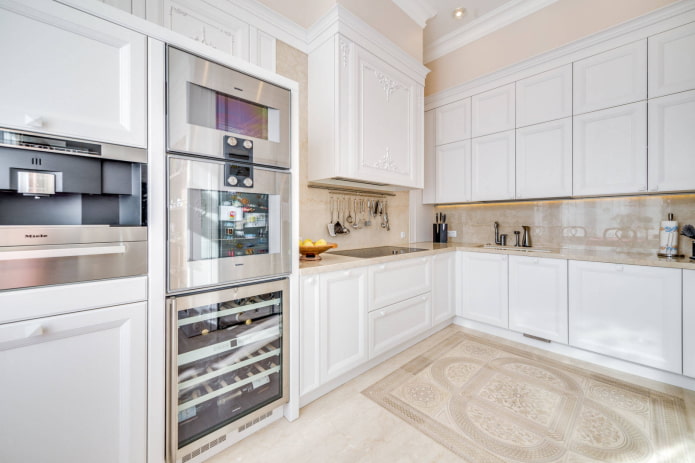 Tile carpet on the floor