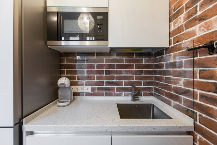 Microwave over countertop