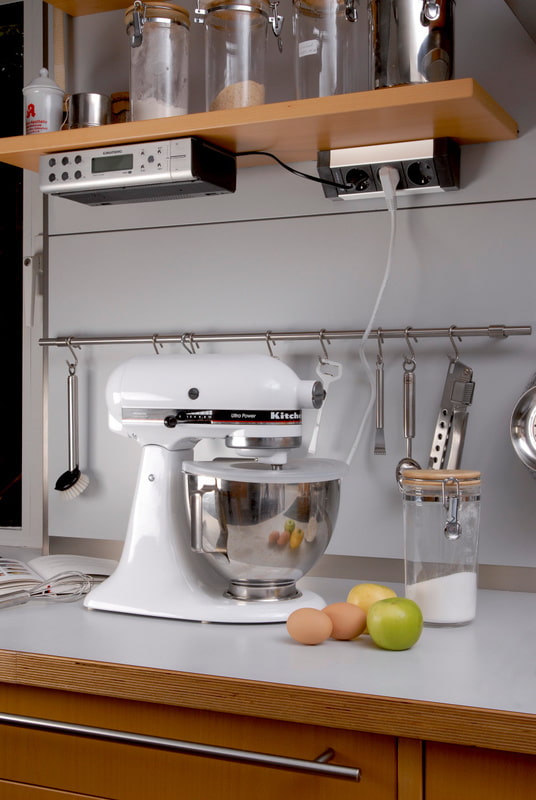 socket under the shelf