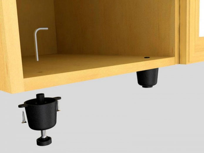 Adjustable feet Adjustable feet