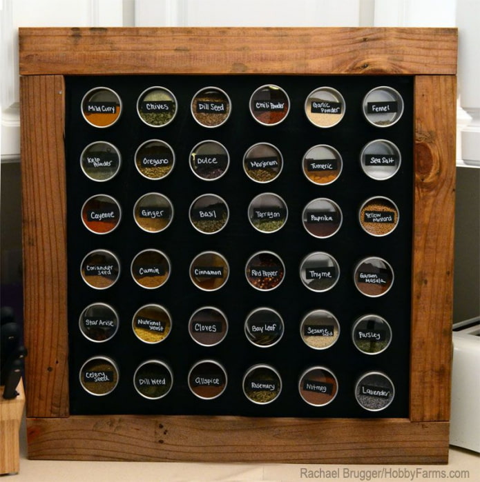 Framed spices Framed spices