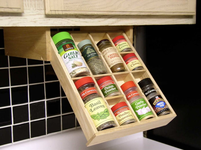 Shelf under the cabinet Shelf under the cabinet