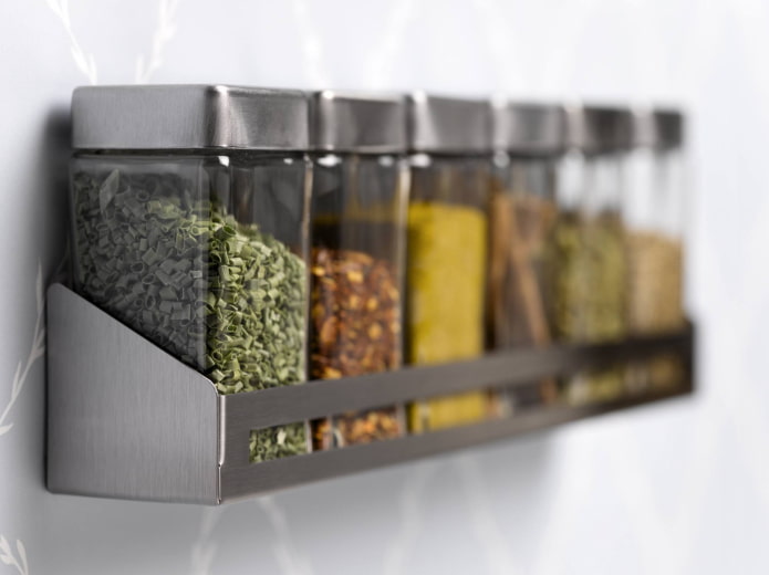 Seasonings on the shelf Seasonings on the shelf
