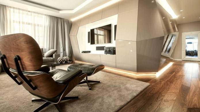 built-in wardrobe of unusual shape built-in wardrobe of unusual shape