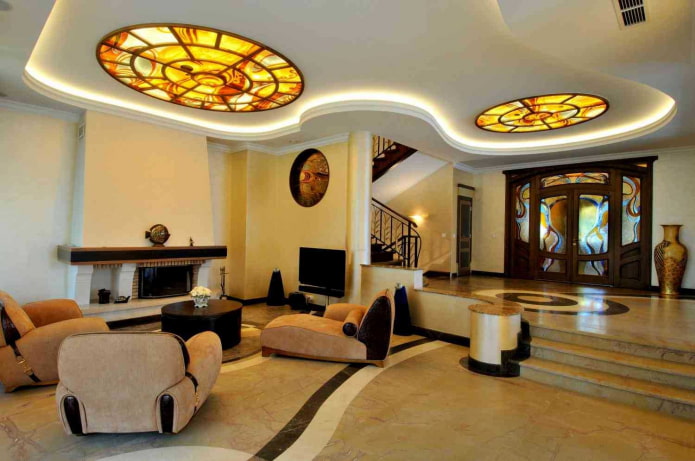 stained glass built-in lamps stained glass built-in lamps