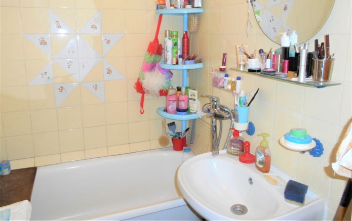 Tubes in the bathroom