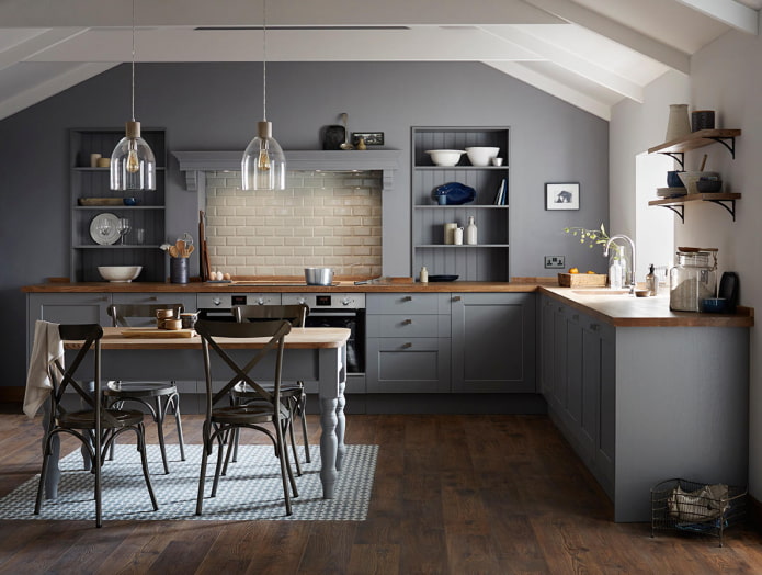 Gray kitchen