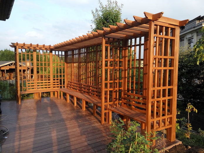 pergola with benches pergola with benches