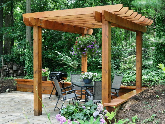 barbecue area in the garden barbecue area in the garden