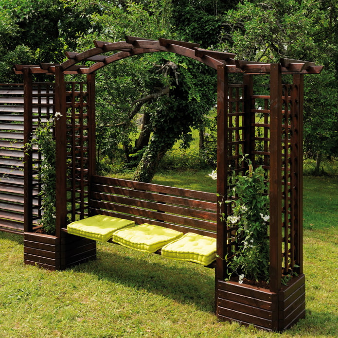 pergola with bench pergola with bench