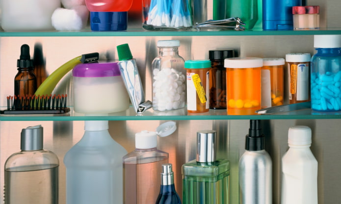 Medicines in the bathroom