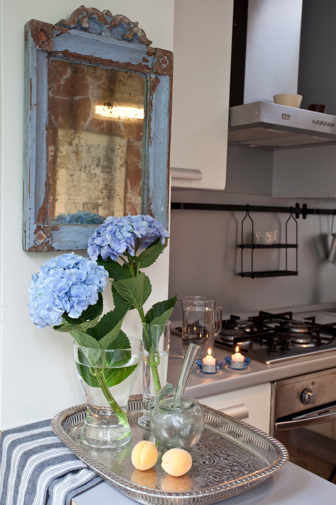 Mirror above the bar