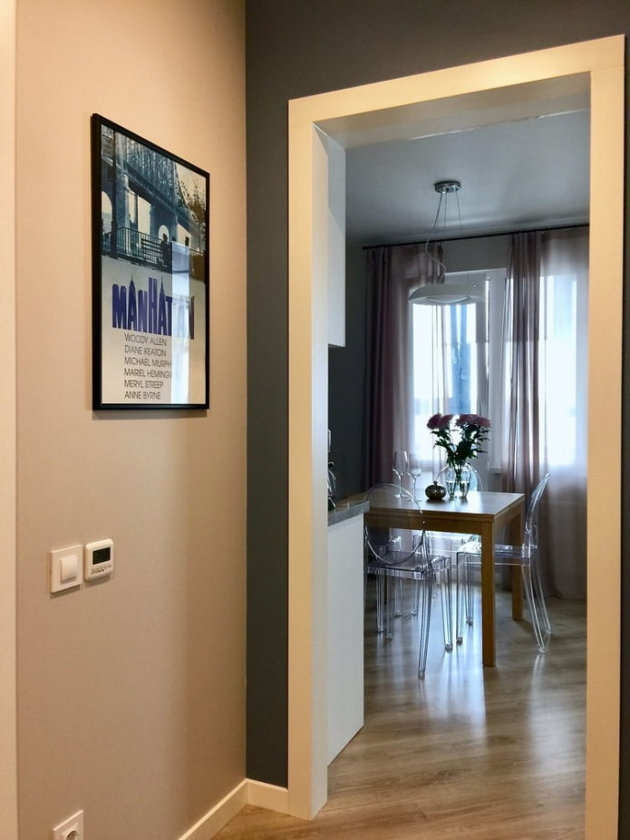 View of the kitchen from the corridor