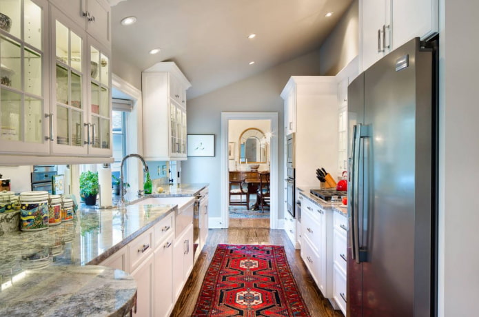 Parallel kitchen in the house