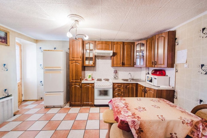 Oilcloth on the table Oilcloth on the table