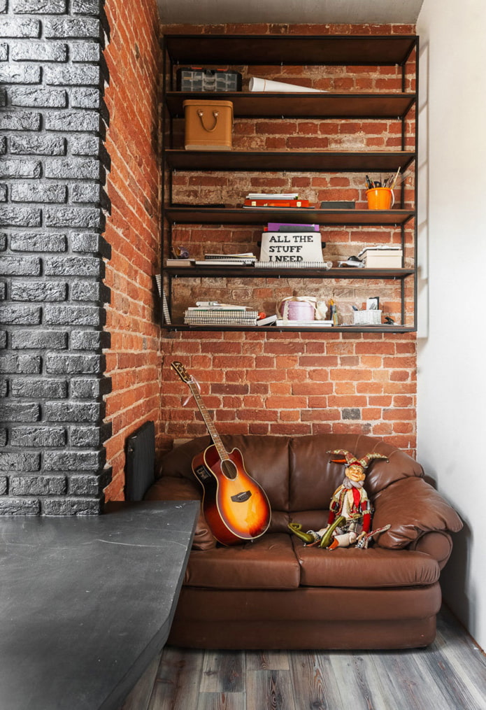 Loggia in an industrial style