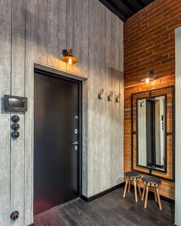 wooden walls in the hallway wooden walls in the hallway