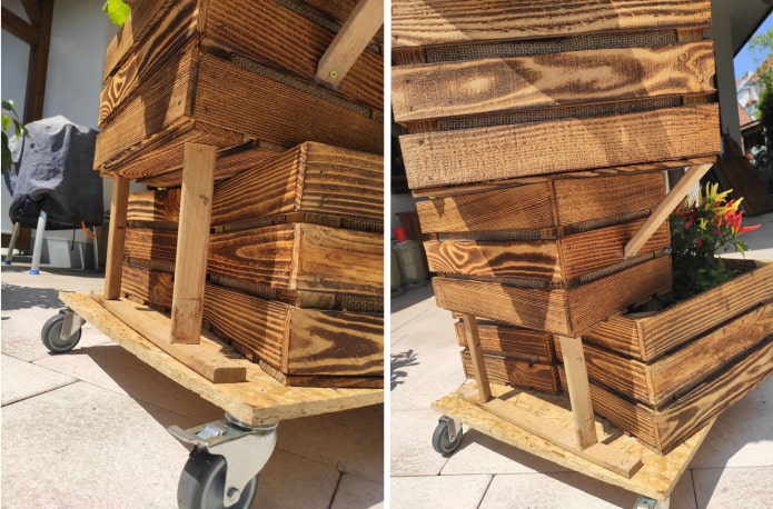 Securing the flower bed Securing the flower bed