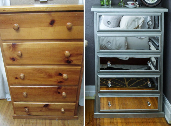 Dresser decor with mirrors Dresser decor with mirrors