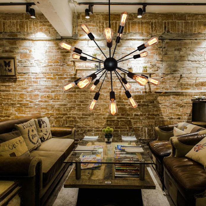 Spider chandelier in the hall Spider chandelier in the hall