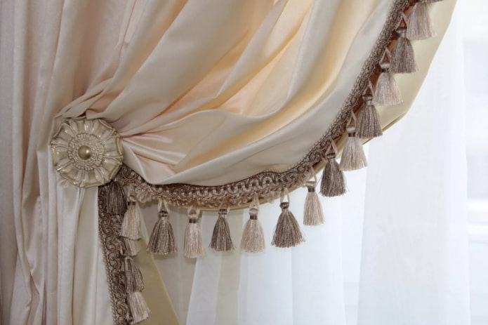 fringed satin curtains fringed satin curtains