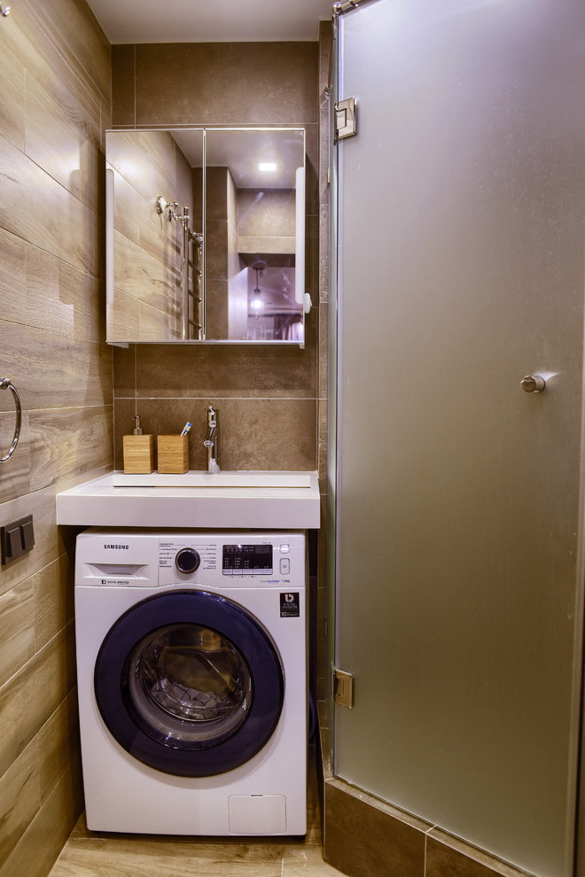 Washing machine under the sink