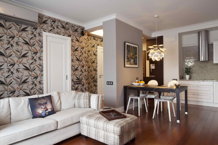 kitchen-living room layout