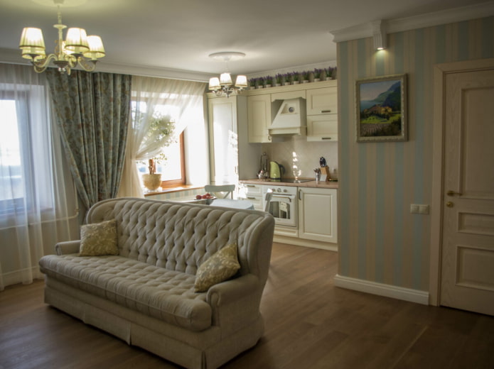 kitchen zoning in the studio