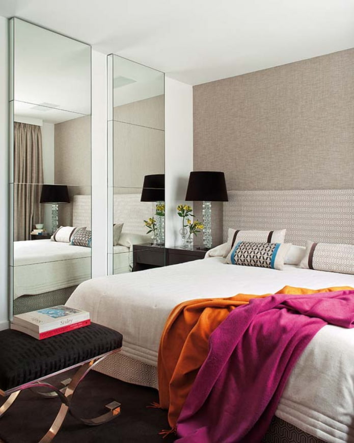 increase in space by mirrors