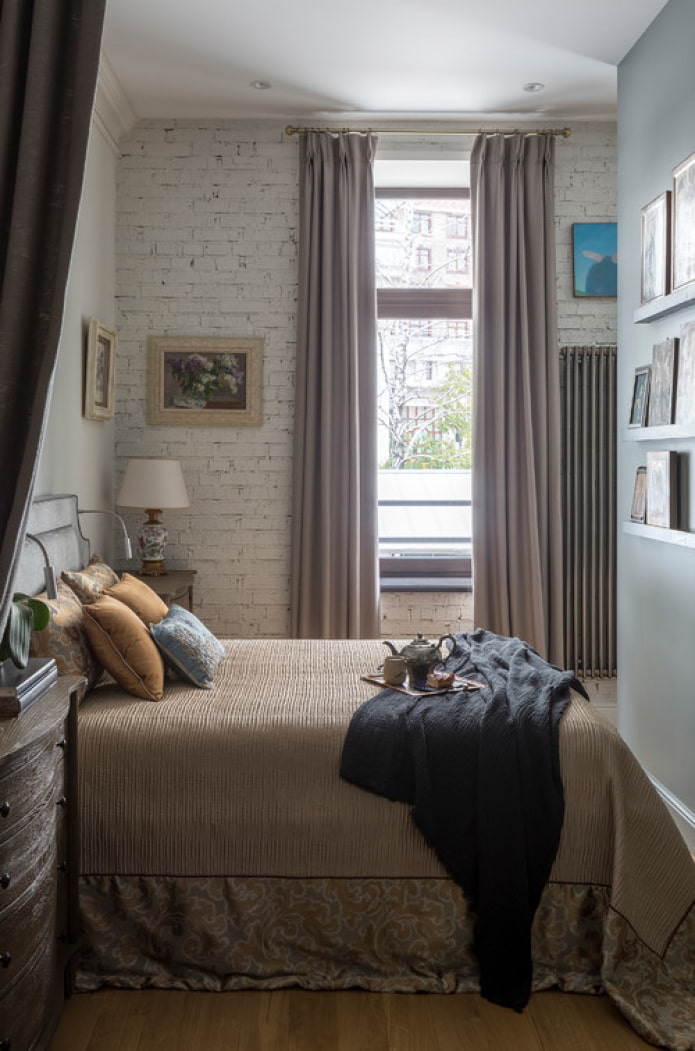 bedroom in retro style